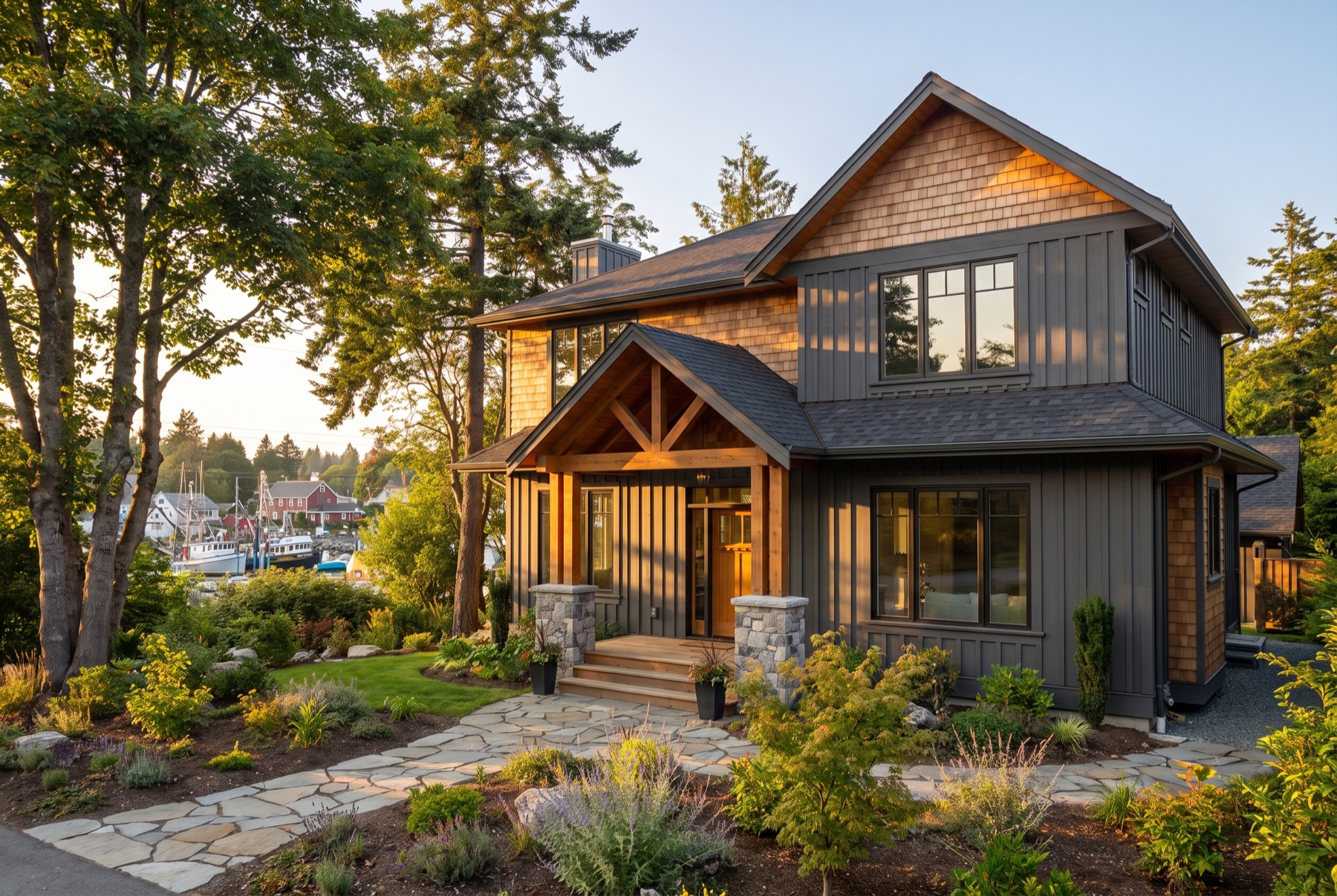 Modern craftsman family home near Steveston Village